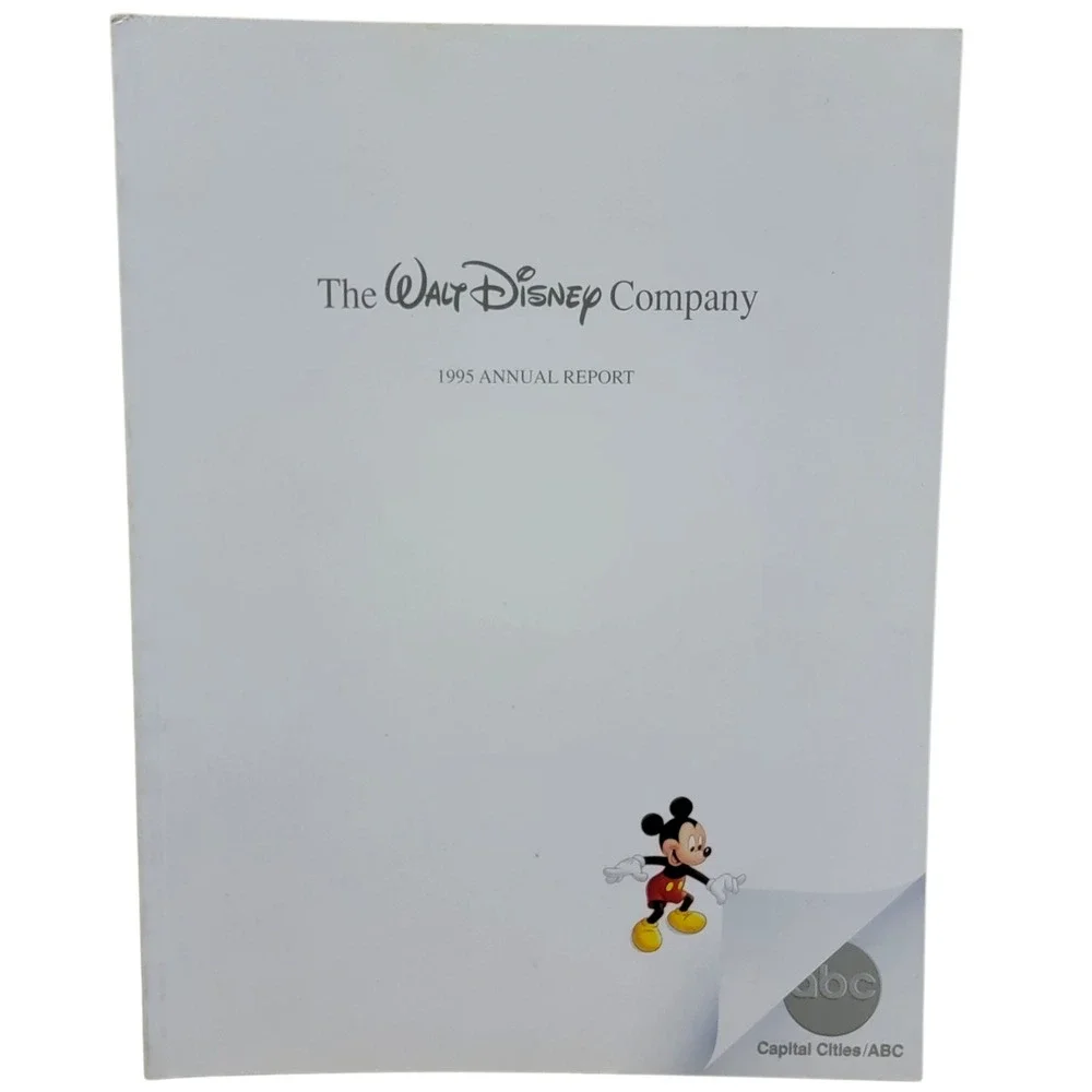 Walt Disney Company Annual Reports Lot of 8‎ 1990s 2000 Disneyana Collectible